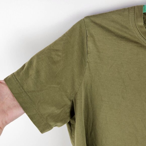 The RealReal KOTN Green Embroidered Logo Short Sleeve Tee sz XL - Picture 4 of 7